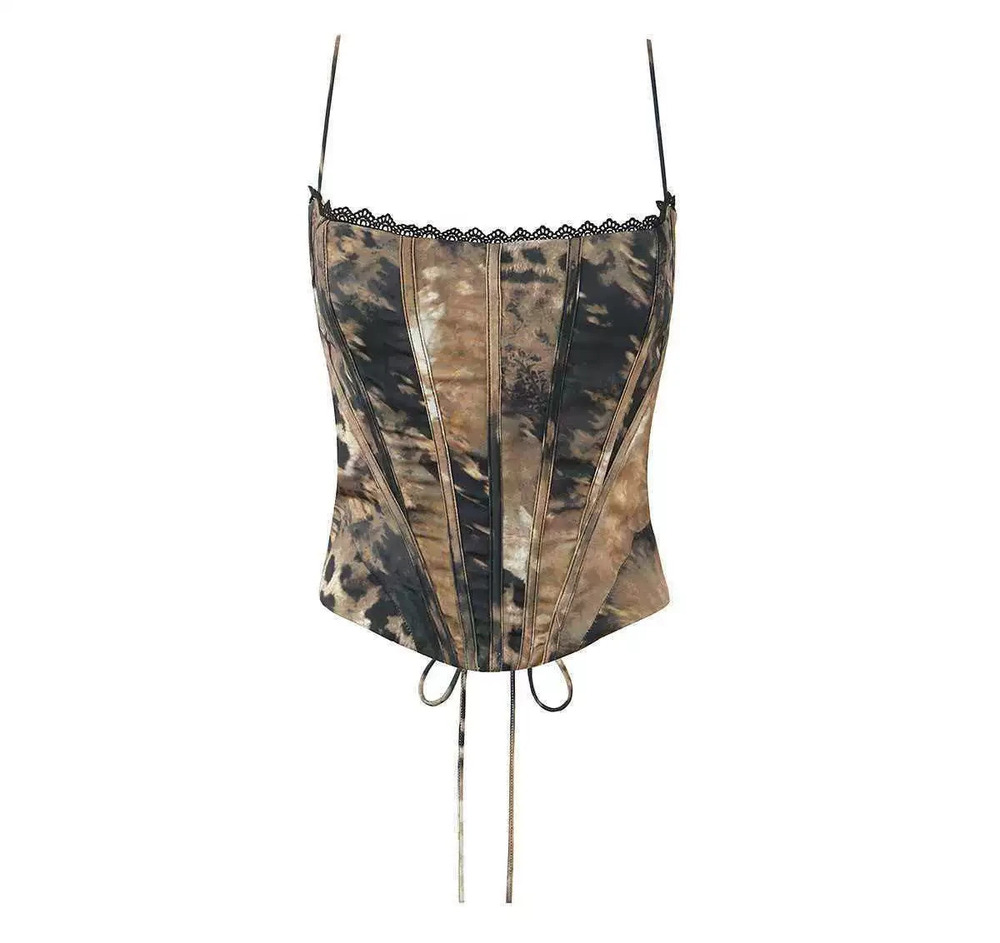 ZARA Summer Fashion Metallic Waist Cinching Tube Top